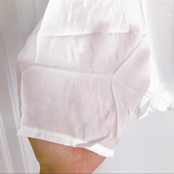 π WHITE LOOSE LONG SLEEVE SHIRT! - Picture 6 of 8